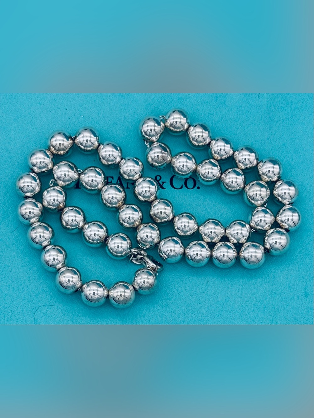 Tiffany & Co SS 10mm Hardwear Bead Necklace